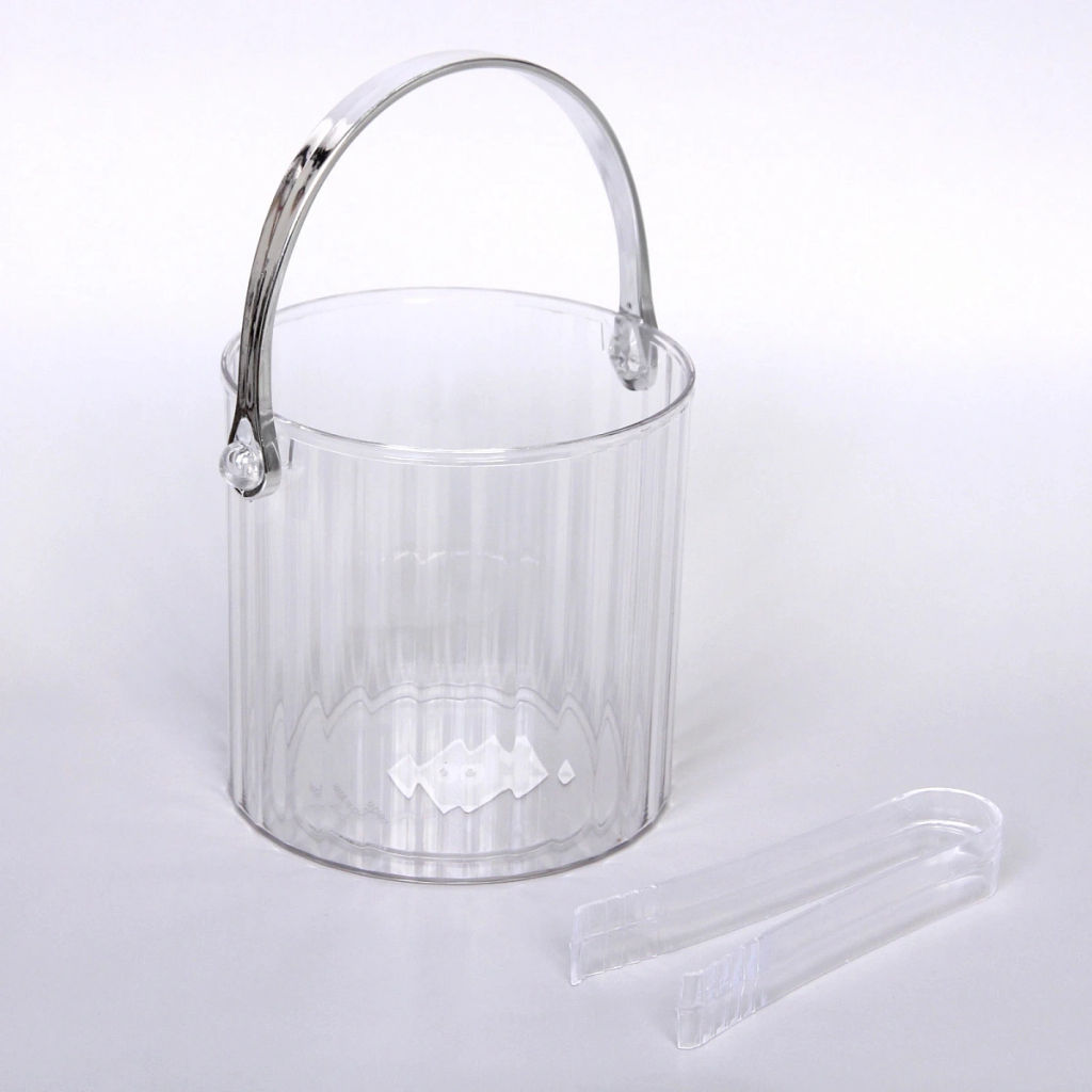 Ёмкость для льда 1,4л с шипцами "Орфей" 12*12см