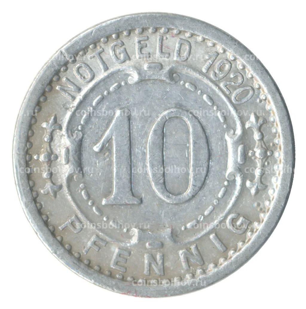 10 пфеннигов 1920 года Германия Нотгельд (Виттен)