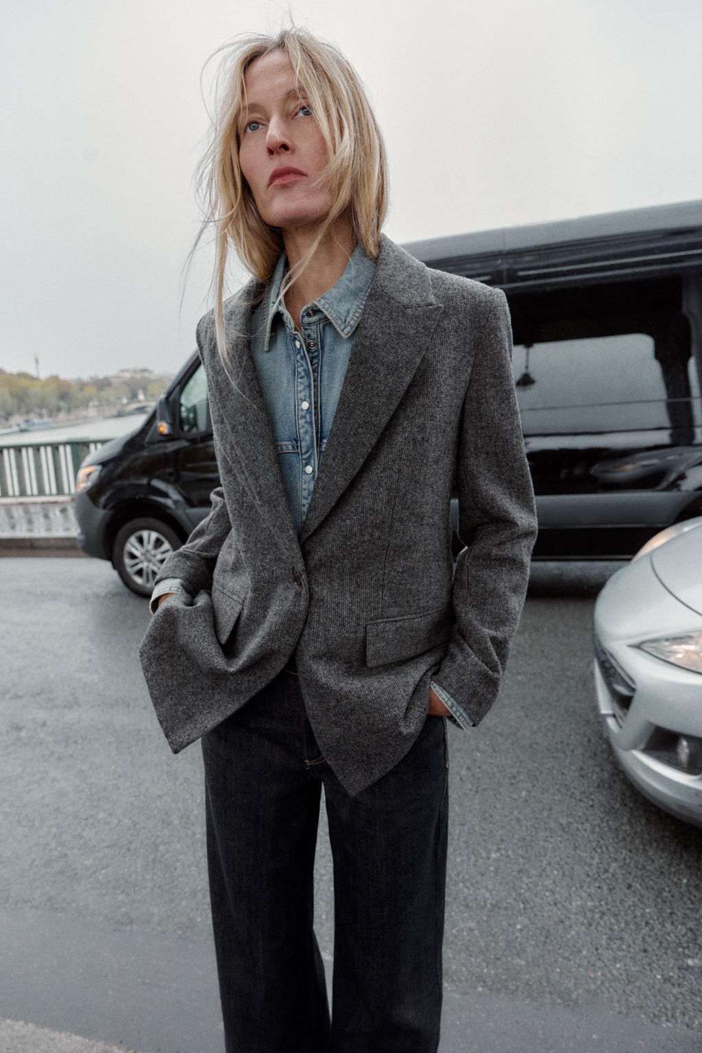 HERRINGBONE WOOL BLAZER - Zara фото 3