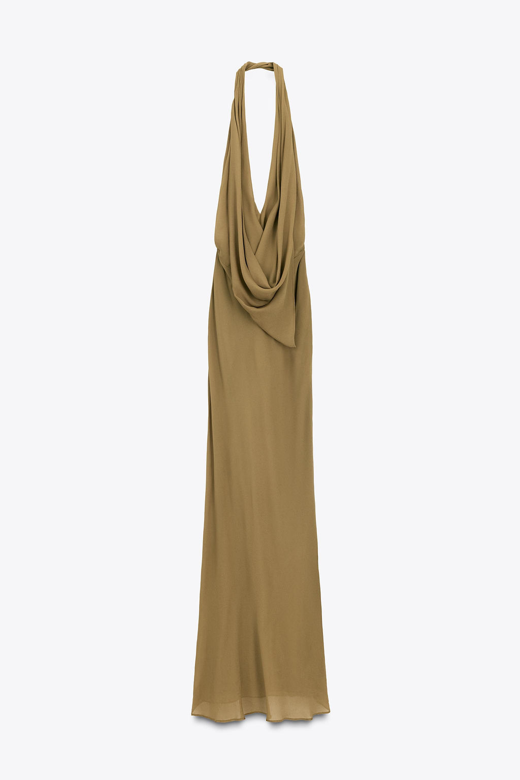 LIMITED EDITION DRAPED HALTERNECK MAXI DRESS