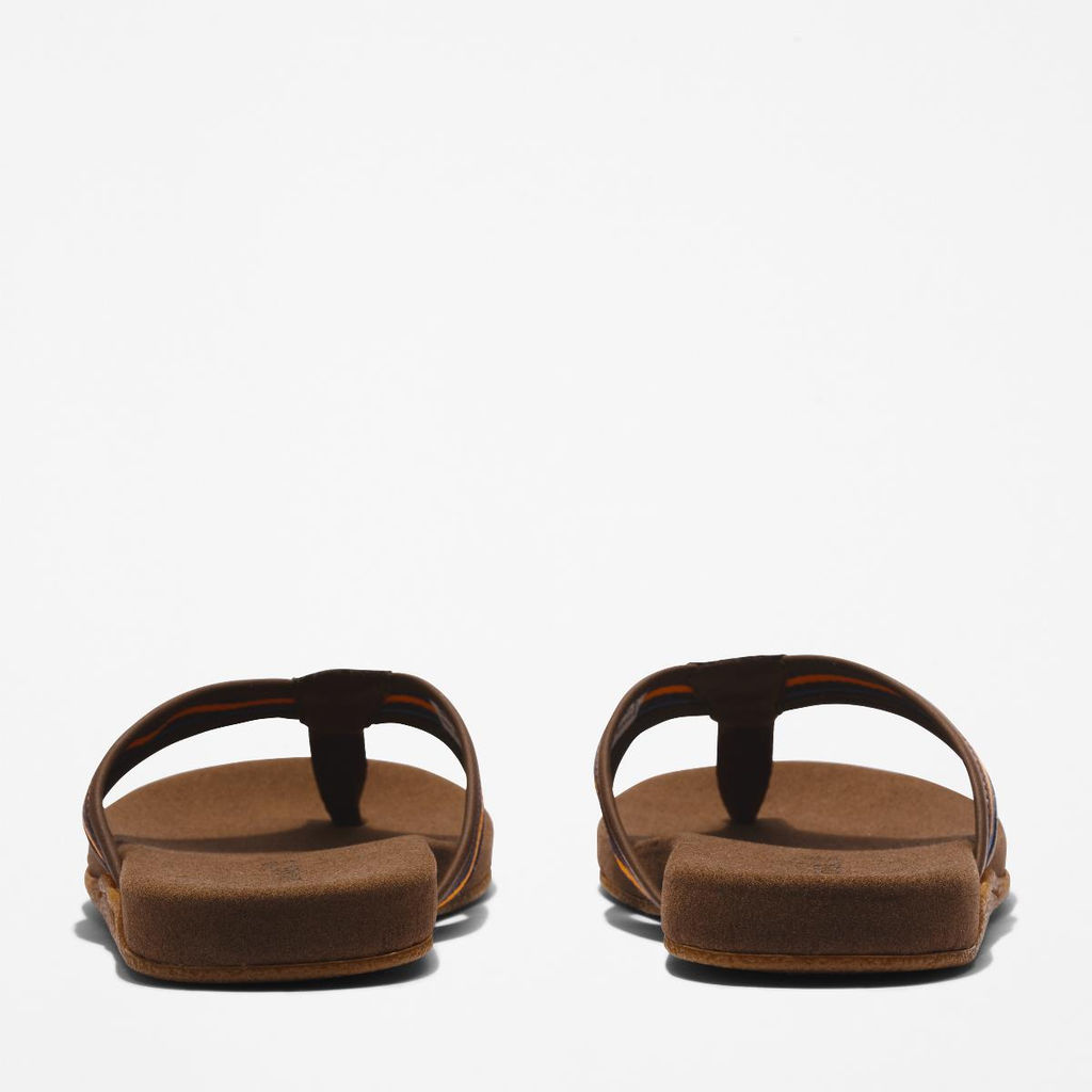 Сандалии Timberland Seaton Bay Strap Slide коричневые  фото 4