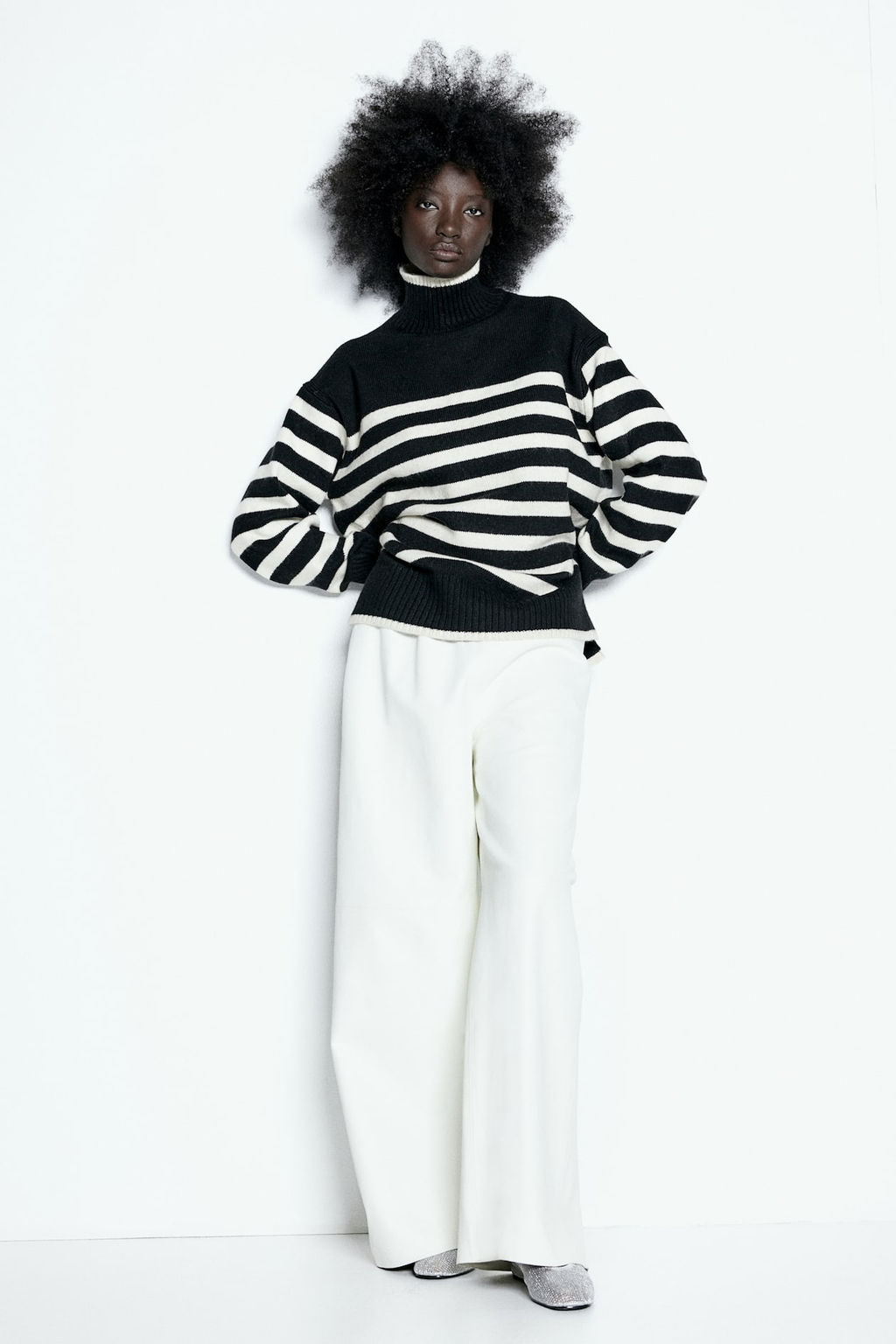 Jersey oversize de cuello alto - H&m фото 2