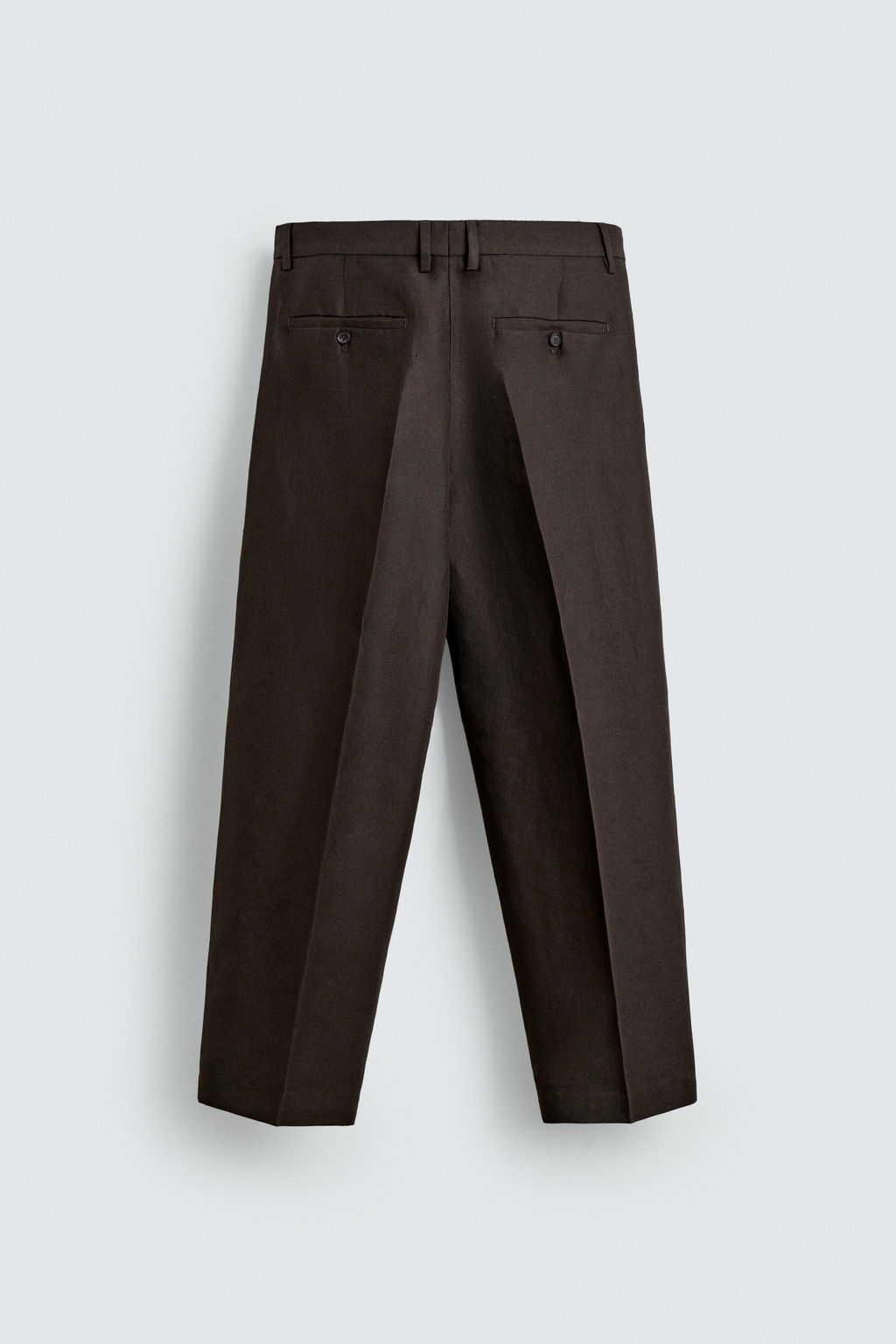 PANTAL?N TRAJE 100% LINO LIMITED EDITION / Marr?n - Zara фото 6