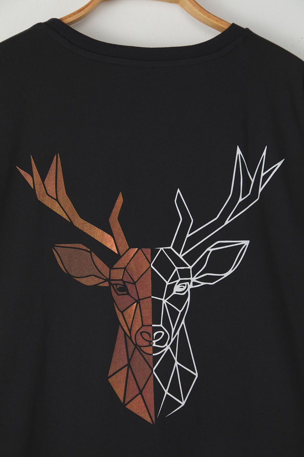 TRENDYOL MAN Siyah Buyuk Beden Oversize/Genis Kesim Hayvan Bask?l? %100 Pamuk T-Shirt TMNSS25BF00026 - Trendyolmilla фото 4