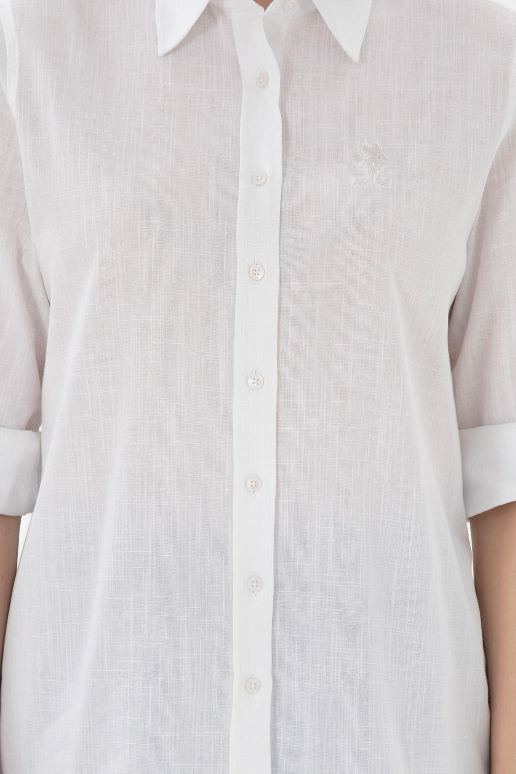 Kad_n Beyaz Uzun Kollu Basic G_mlek Sepette S_rpriz _ndirim - U.s. polo assn фото 6