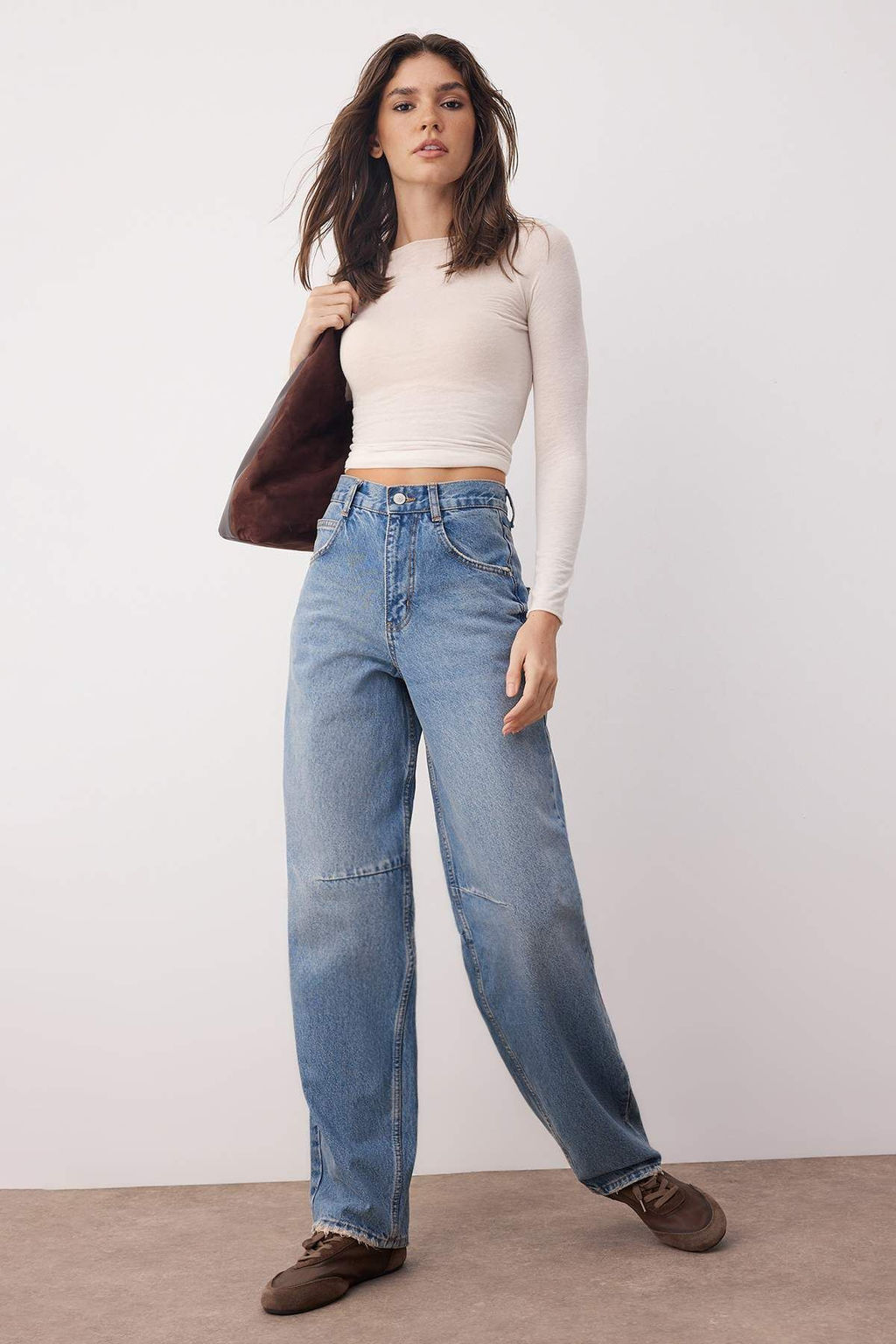 Mavi Dikis Detayl? Yuksek Bel Baggy Jeans TWOAW26JE00027