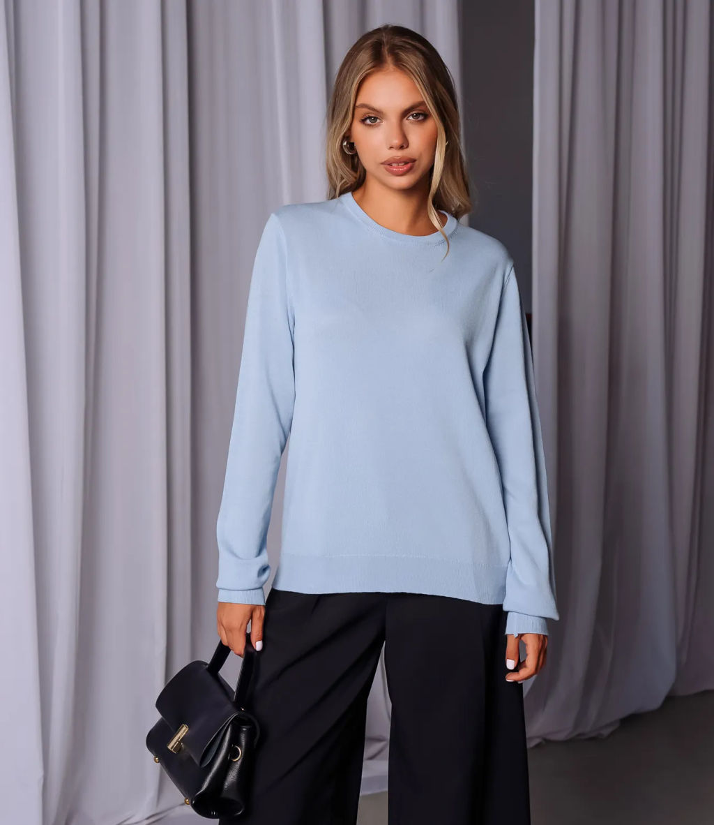 Джемпер #ОКТ125002, голубой