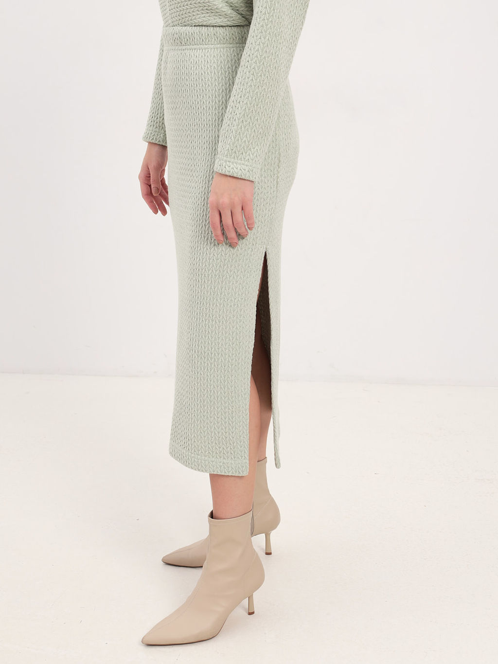 Юбка трикотажная KATHARINA KROSS KK-SKT-006Kn-салатовый  фото 5