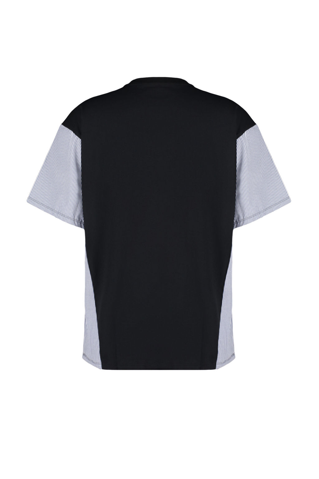 TRENDYOLMILLA Siyah Oversize/Genis Kal?p Poplin Detayl? Bask?l? Orme T-Shirt TWOSS24TS00005 фото 8