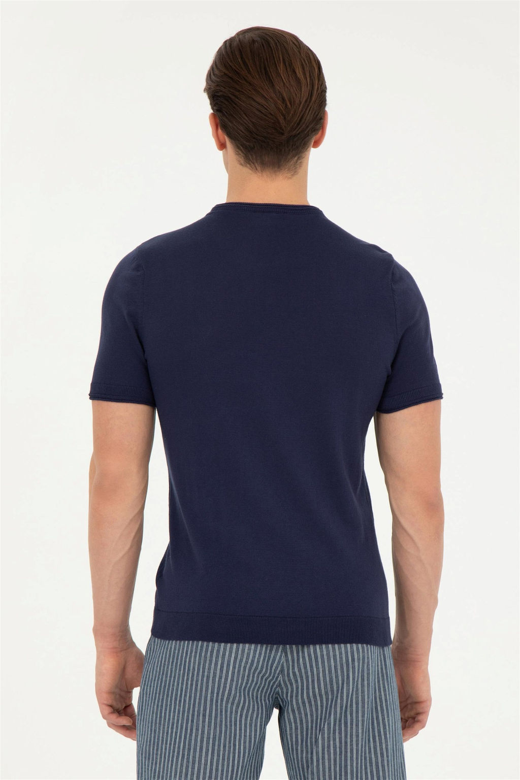 Мужской темно-синий свитер - U.s. polo assn фото 5