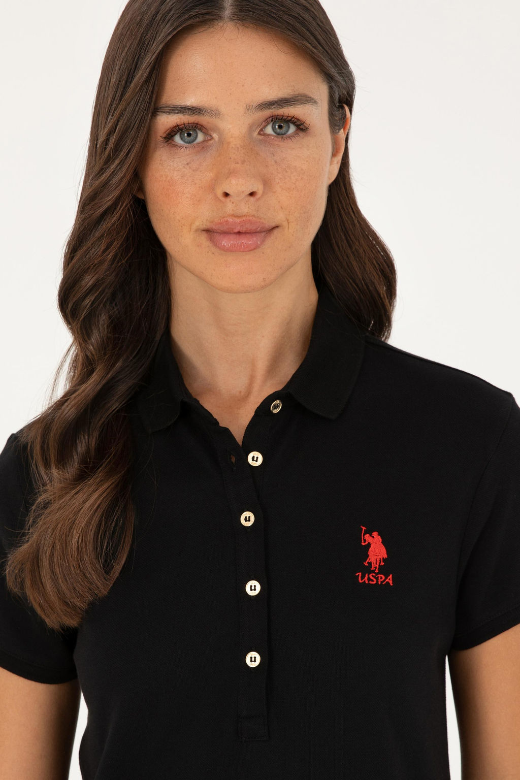 Женское черное трикотажное платье - U.s. polo assn фото 2