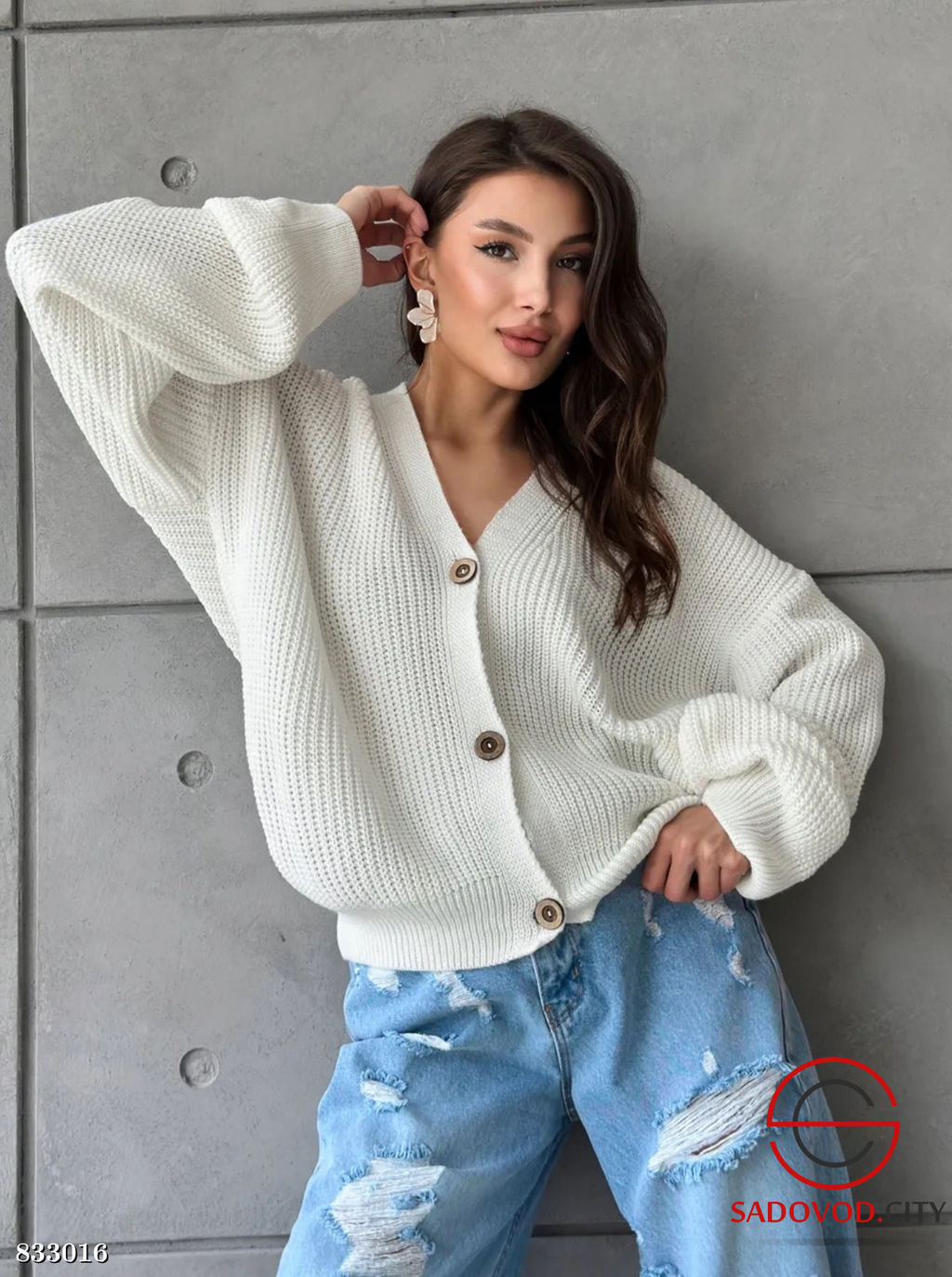 Кардиган женский на пуговицах
