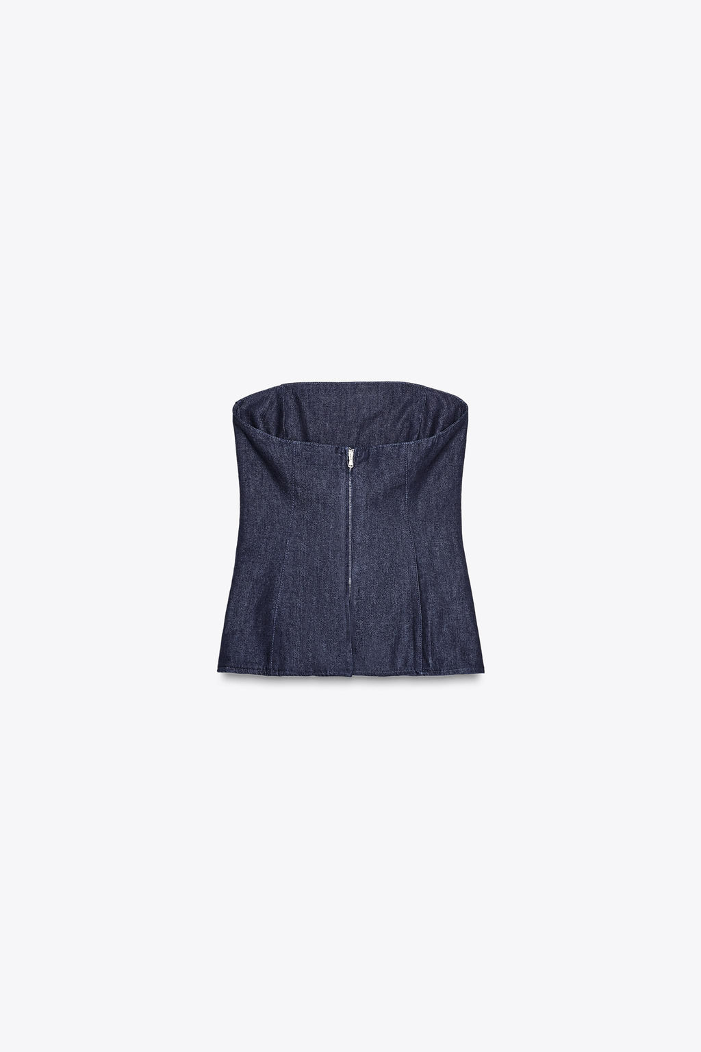 TRF DENIM BANDEAU TOP - Zara фото 5