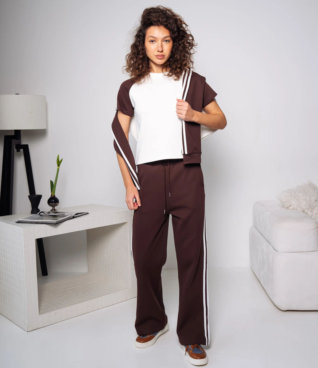 Спортивный костюм тройка #КТ9003 (6), шоколадный - Dommod фото 4