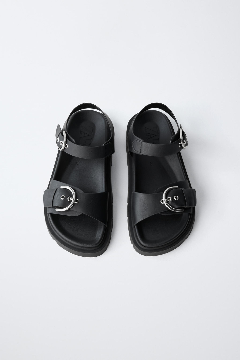SANDALIA HEBILLAS / Negro - Zara фото 4