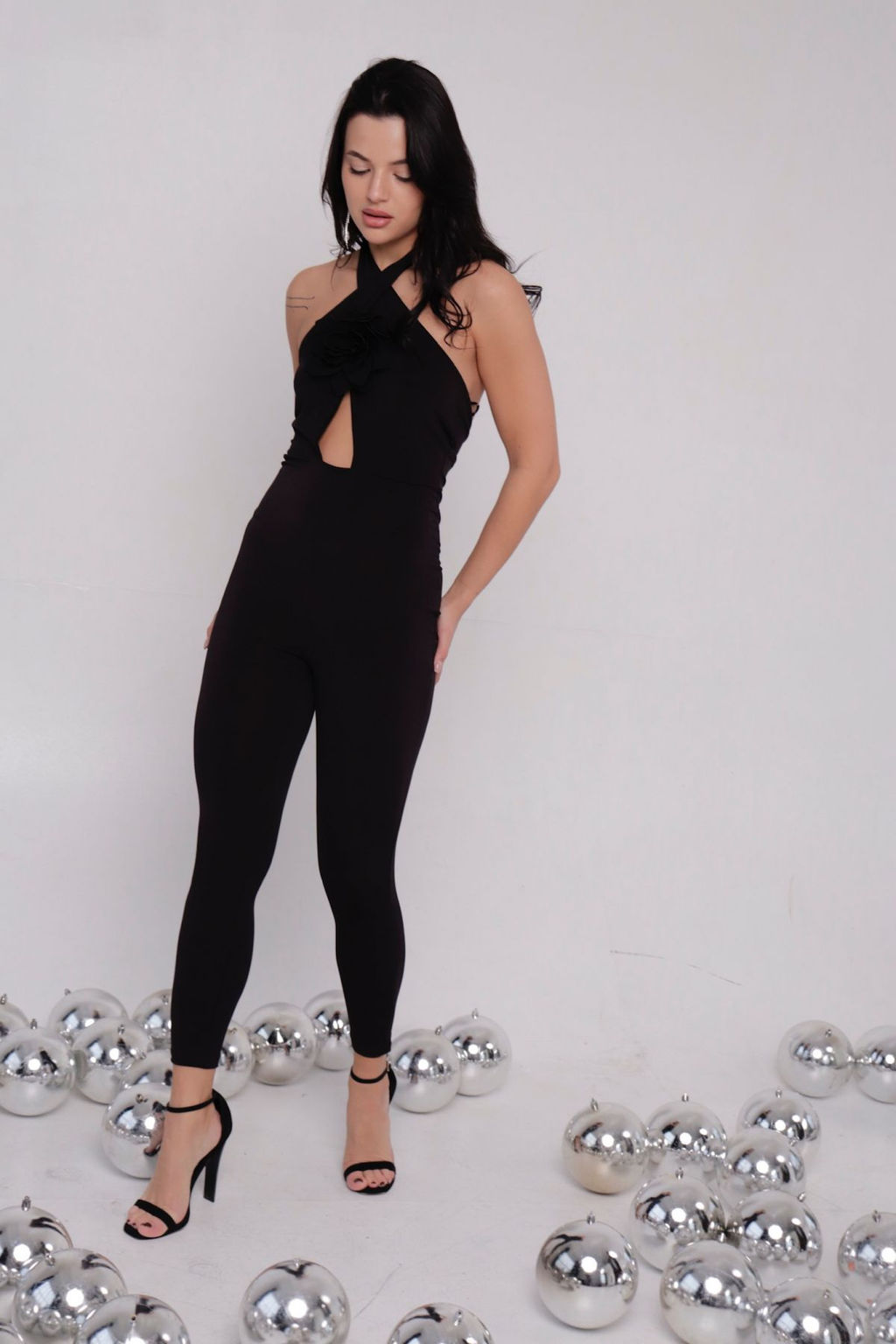 Комбинезон вечерний чёрный - Martichelli фото 2