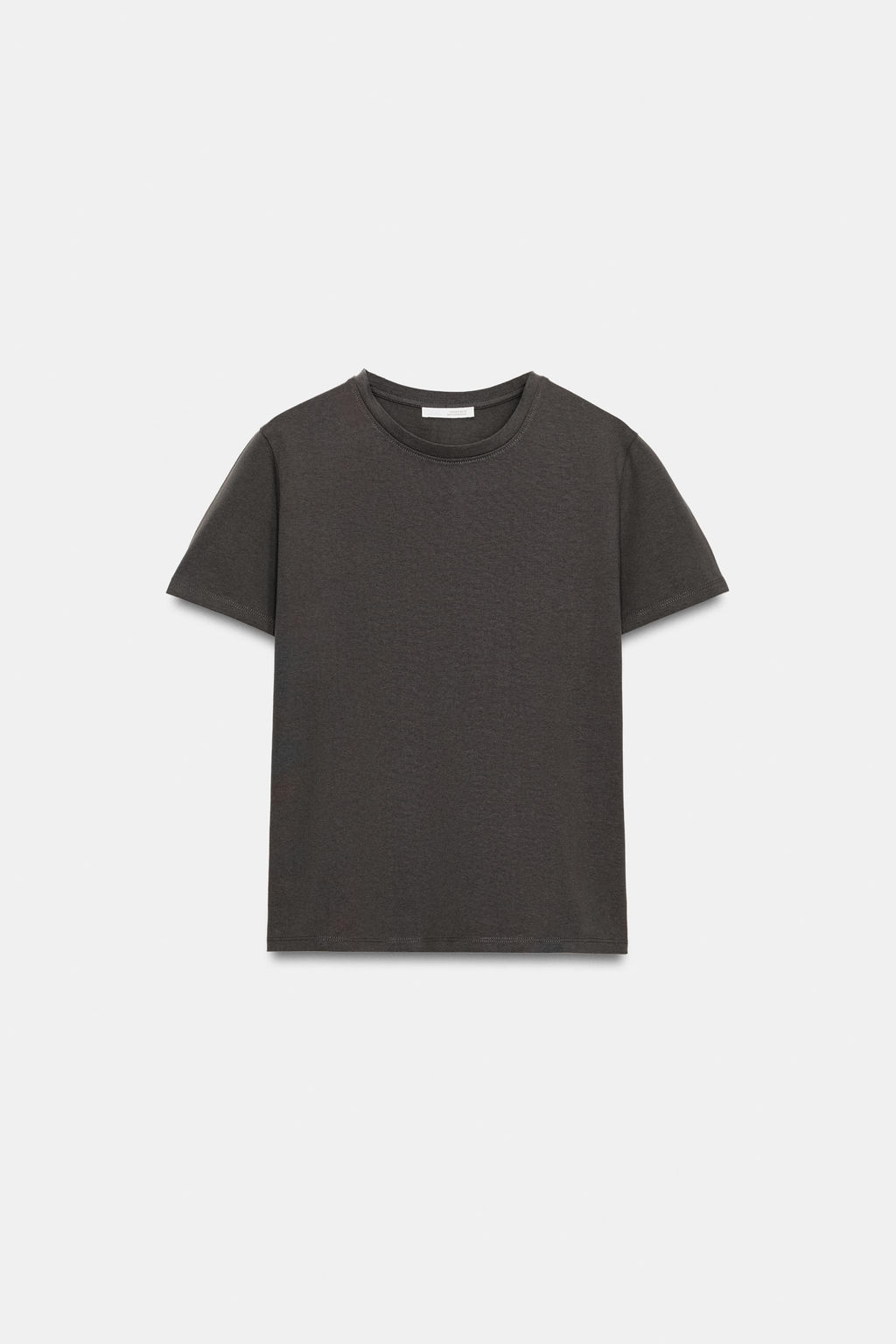 CAMISETA R?STICA ALGOD?N / Carb?n - Zara фото 6