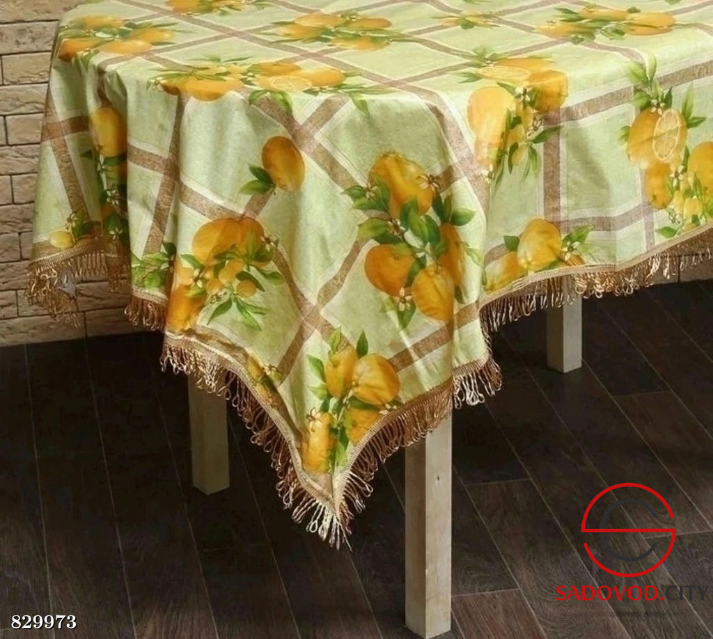 Скатерти клеёнка с бахромой