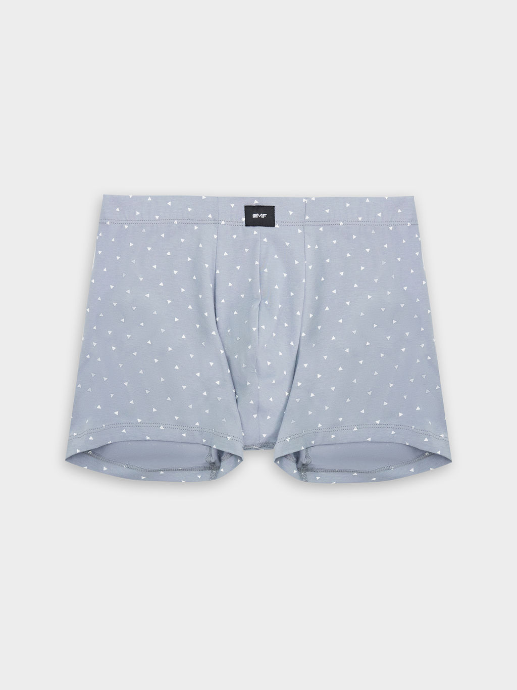 Цена за 2 штуки! Трусы боксеры мужские с принтом треугольники на сизом 411220 - Mark formelle фото 5