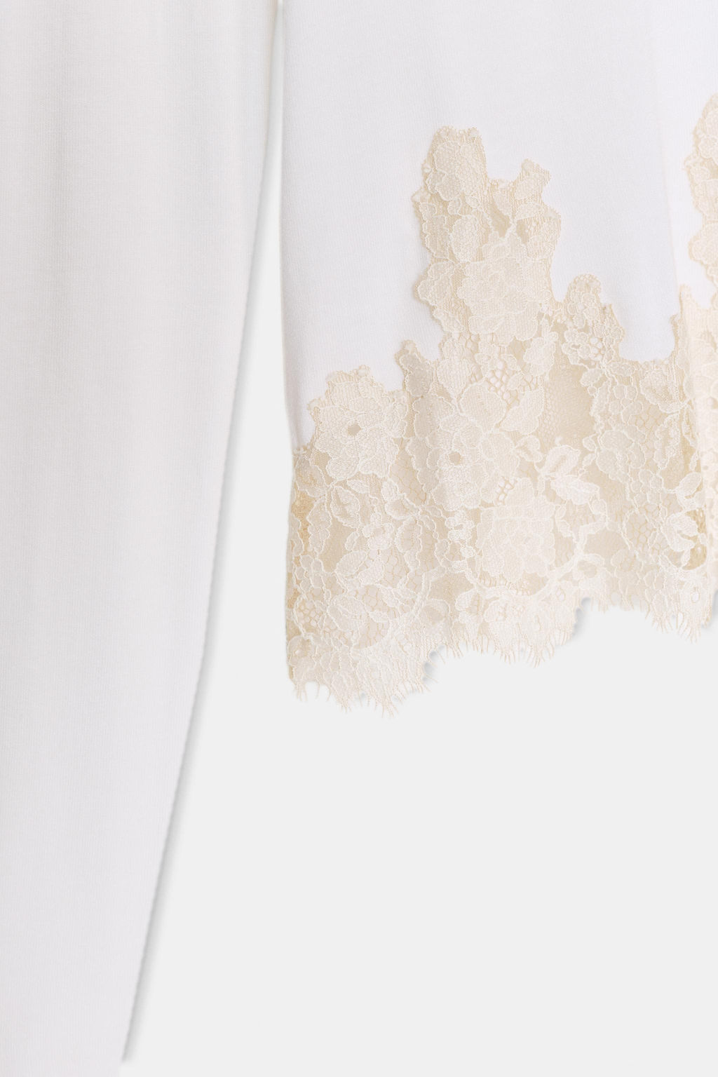 COMBINED LACE T-SHIRT - Zara фото 6