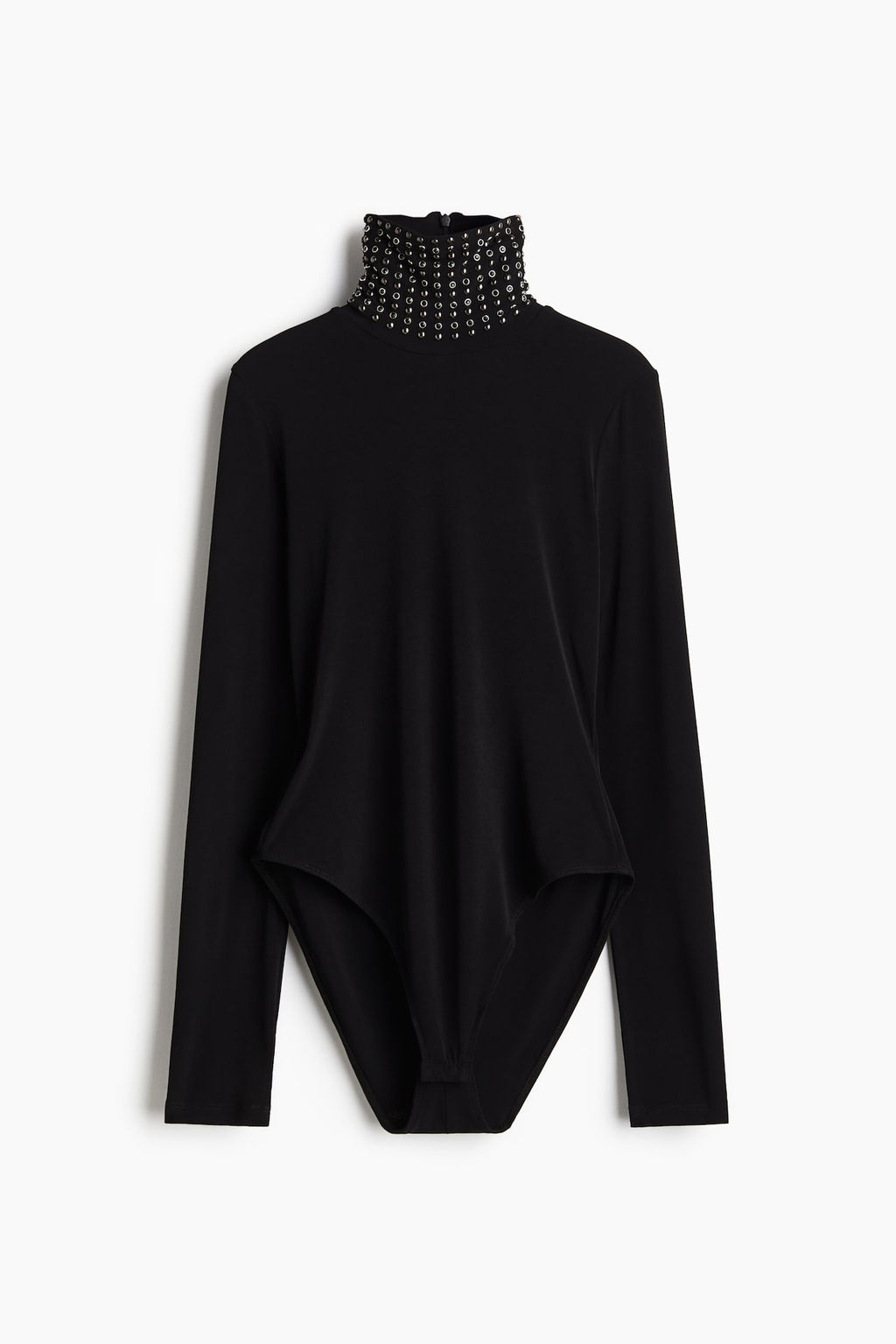 Body de cuello perkins con tachuelas decorativas - H&m фото 5