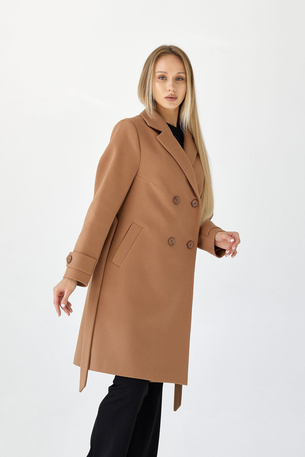 Пальто женское демисезонное 25570 (клетка britny) - Kankan фото 6