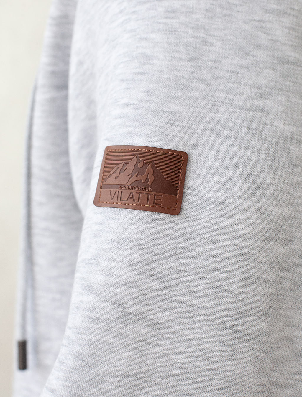 Худи на молнии из премиального футера трехнитки с начесом - Vilatte фото 2