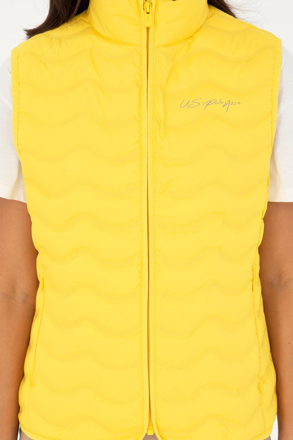 Женский желтый жилет - U.s. polo assn фото 6