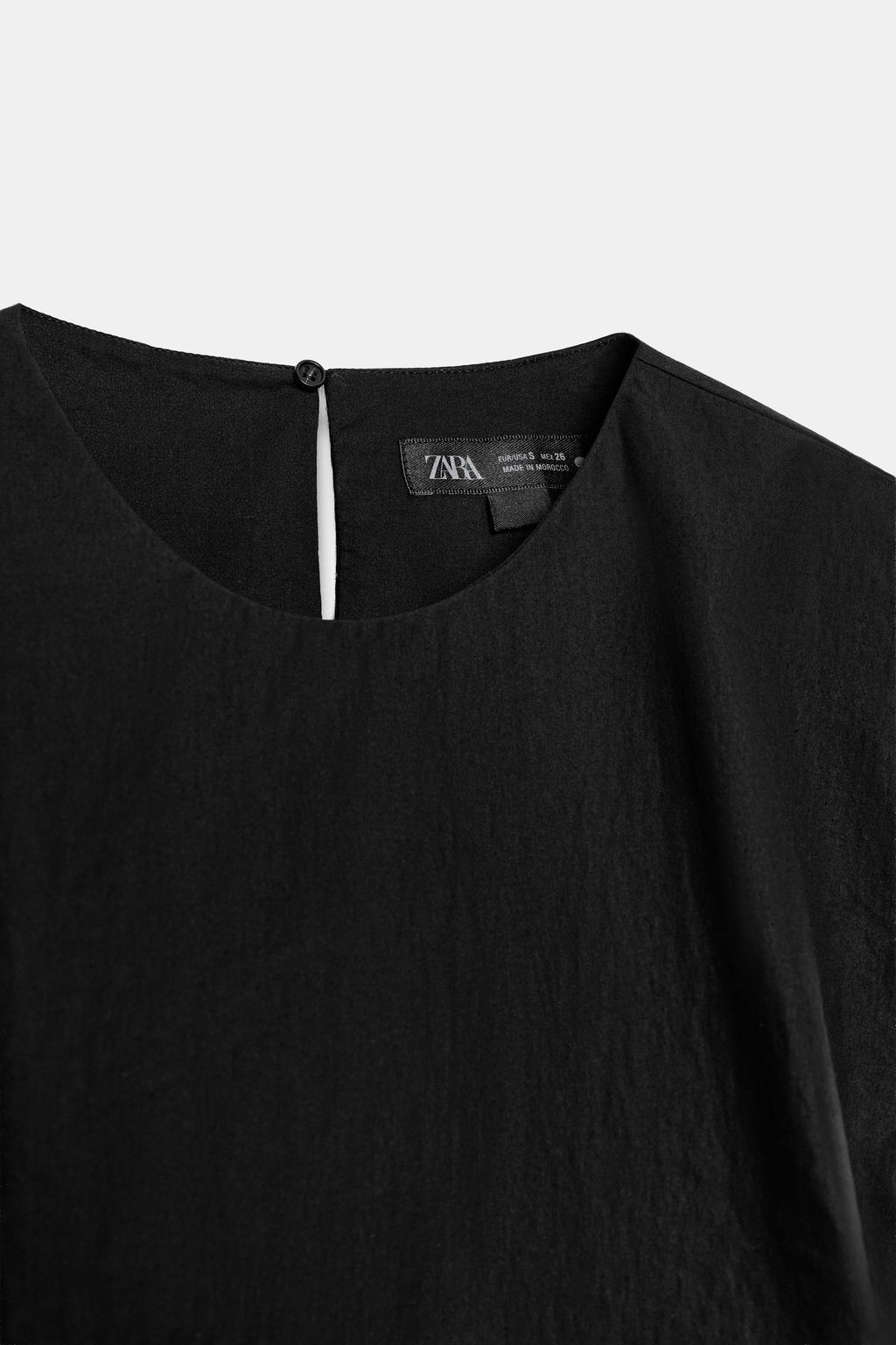 TOP PEPLUM MANGA SISA ZW COLLECTION / Negro - Zara фото 8