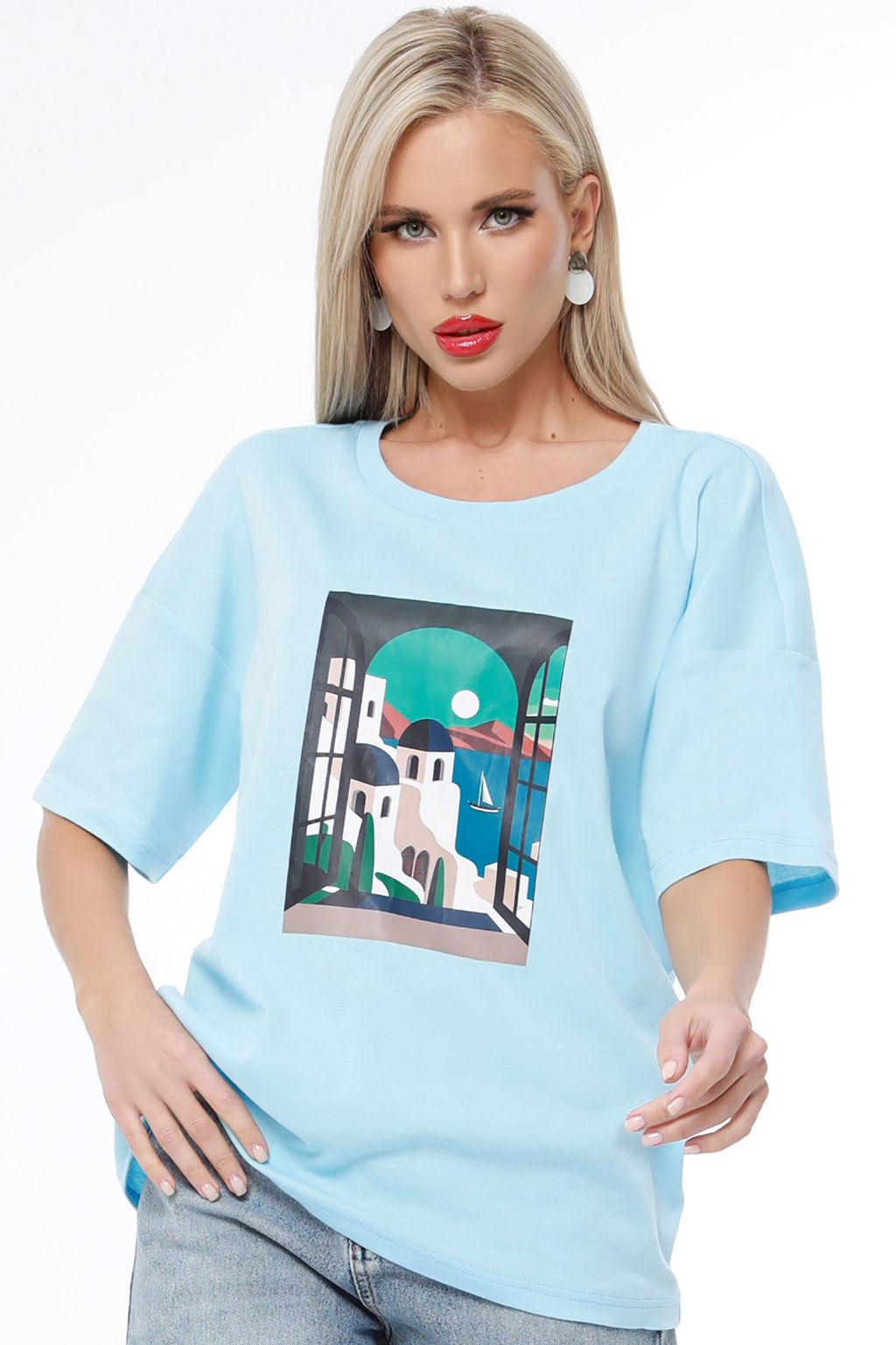 Футболка Нереально крутая, блю - Dstrend фото 3