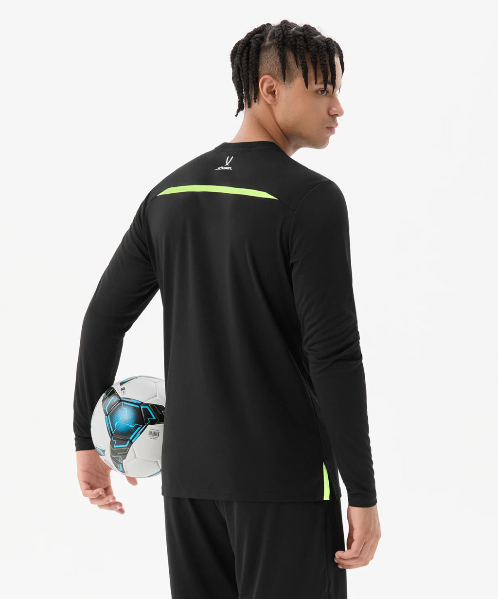 Футболка судейская с длинным рукавом JOGEL DIVISION PerFormDRY Referee LS Tee, черный  фото 7