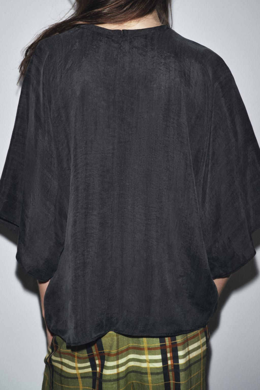 ZW COLLECTION SHORT SLEEVE TOP - Zara фото 3