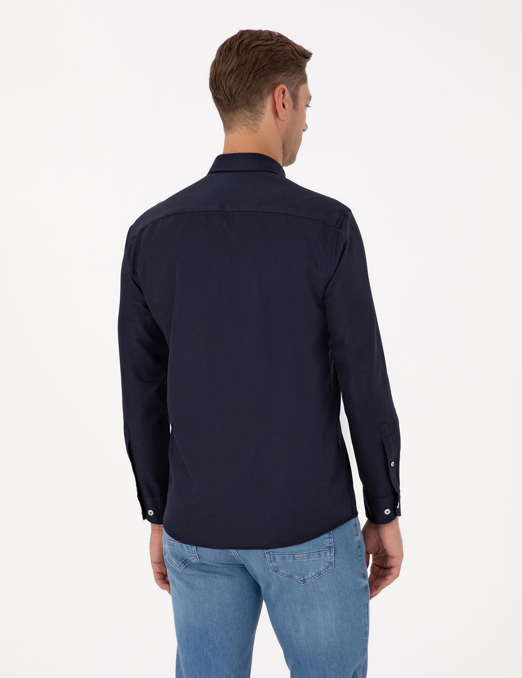 Lacivert Regular Fit Uzun Kollu G_mlek - Pierre cardin фото 5