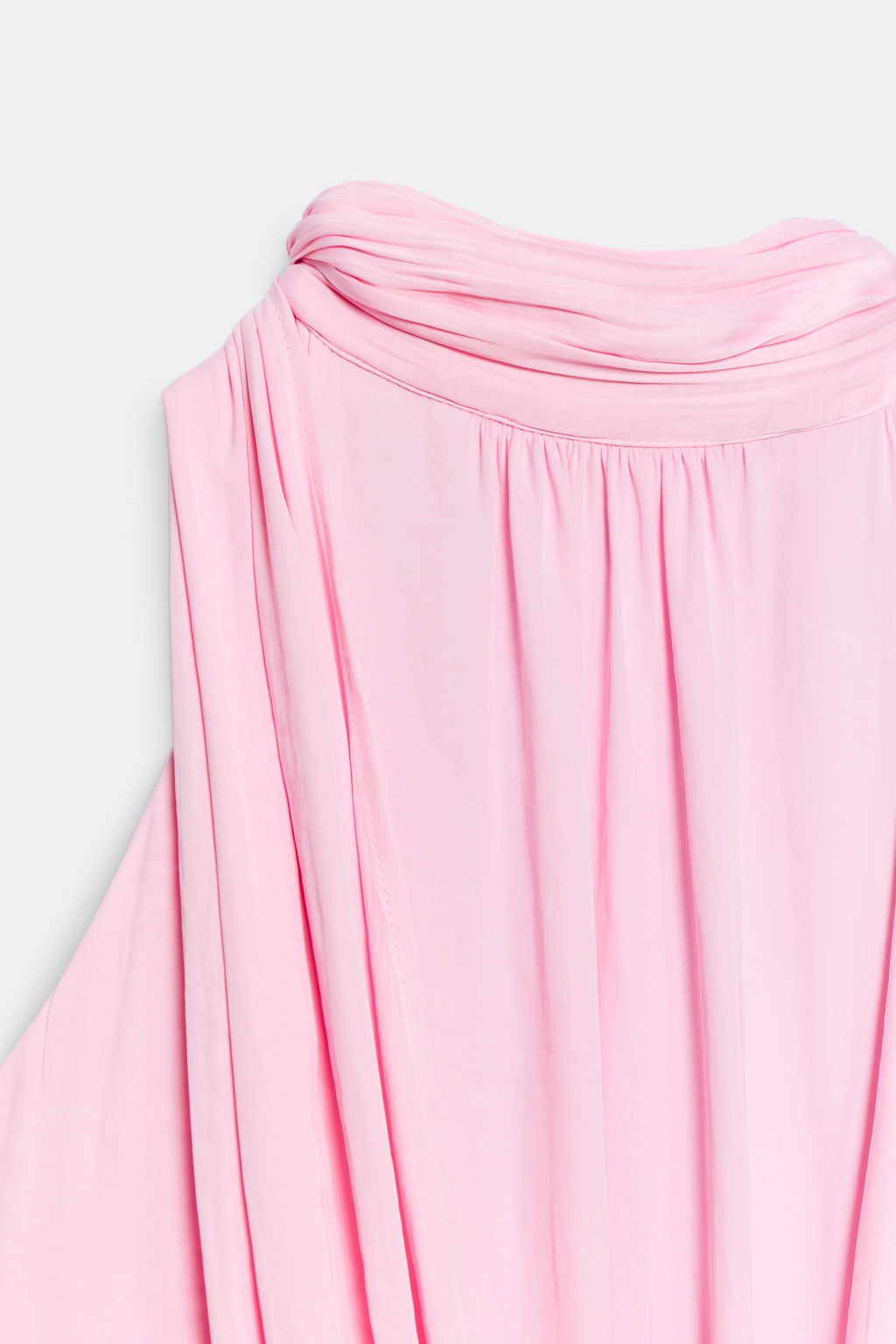 TOP HALTER SATINADO / Rosa