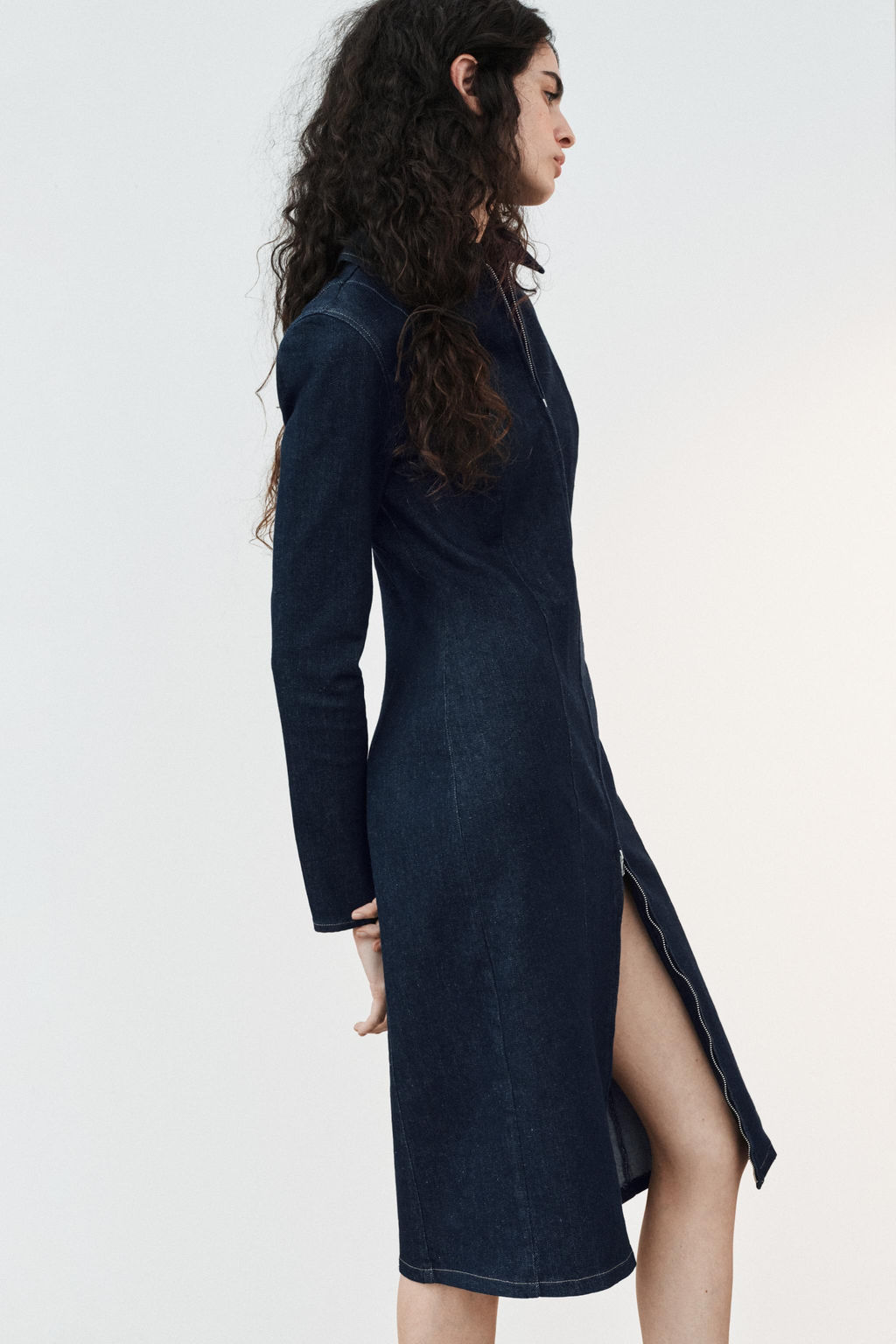 TRF DENIM DRESS - Zara фото 11