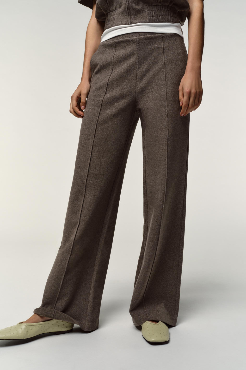 SOFT WIDE-LEG TROUSERS - Zara фото 3
