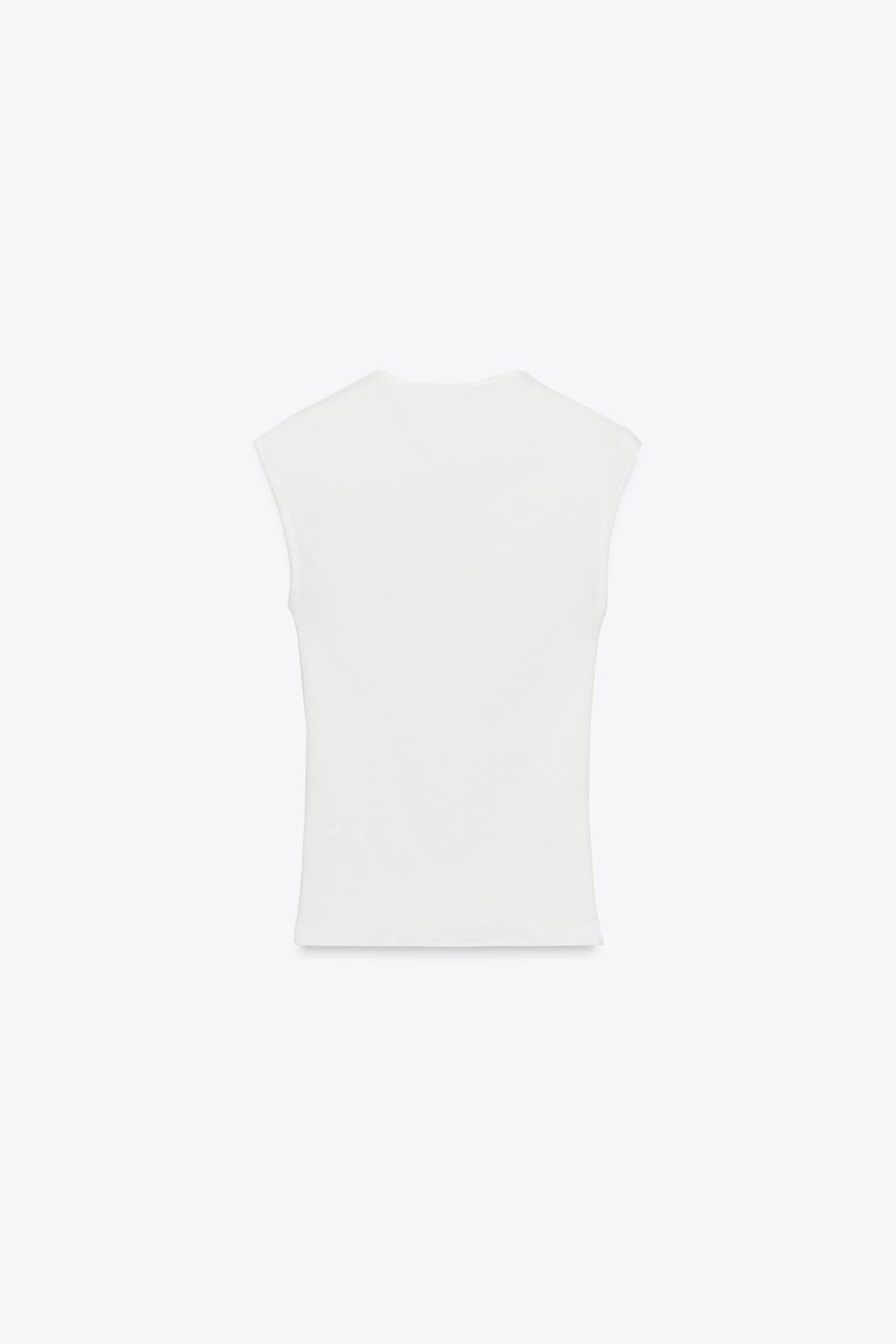 STRETCH RIB T-SHIRT - Zara фото 5