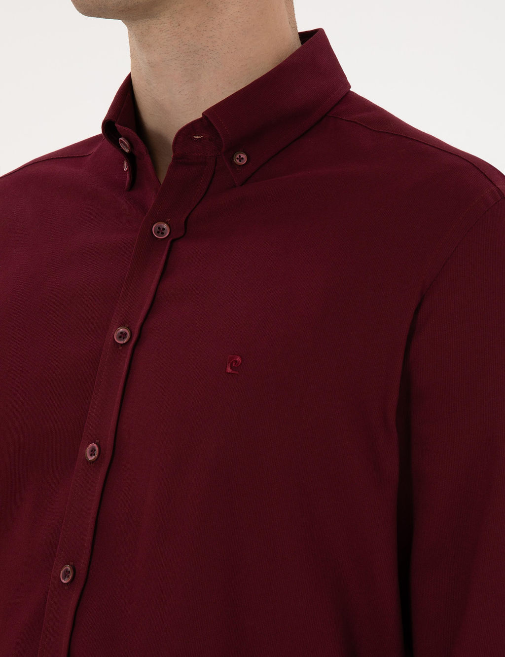 Bordo Regular Fit Uzun Kollu G_mlek - Pierre cardin фото 7