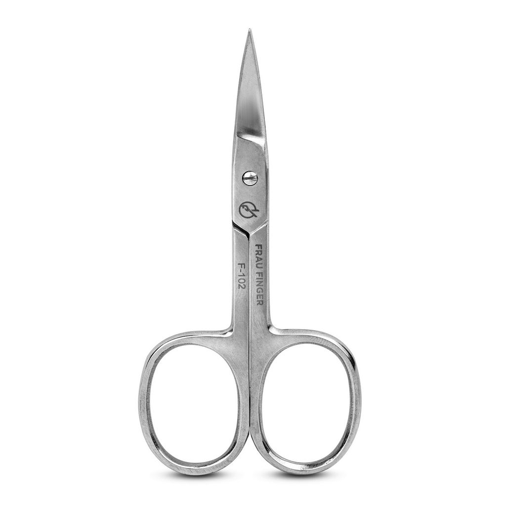 Frau Finger Ножницы маникюрные для ногтей изогнутые / Classic FS-102SP, глянцевые, ручная заточка, 9 см
