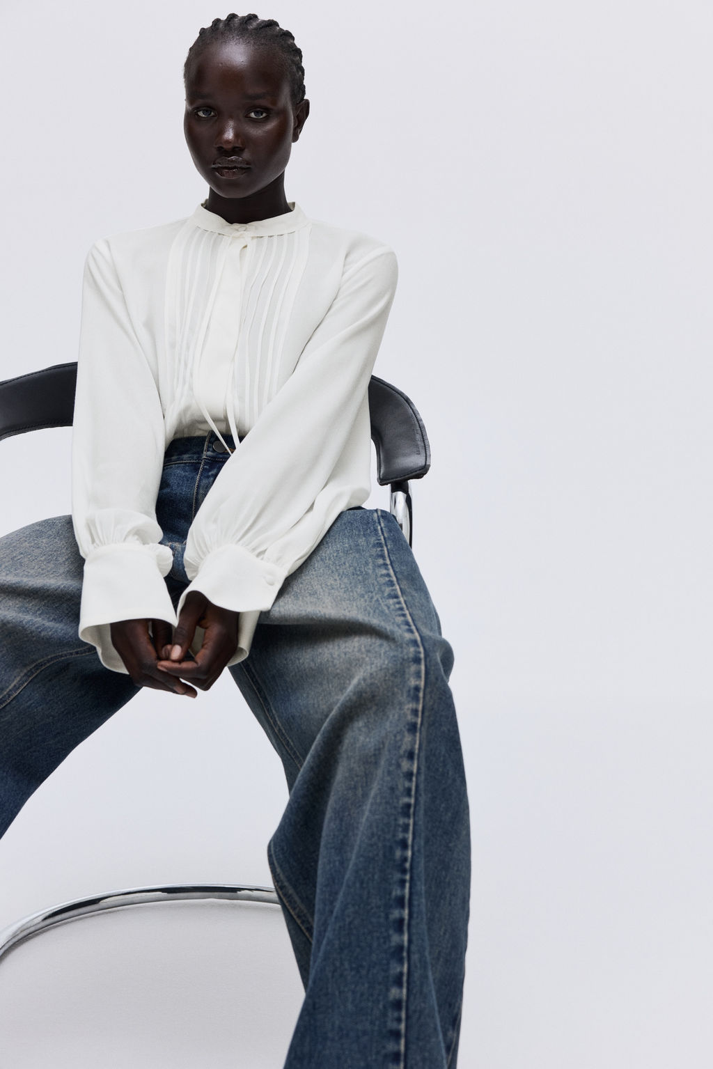 Blusa con jaretas - H&m фото 4