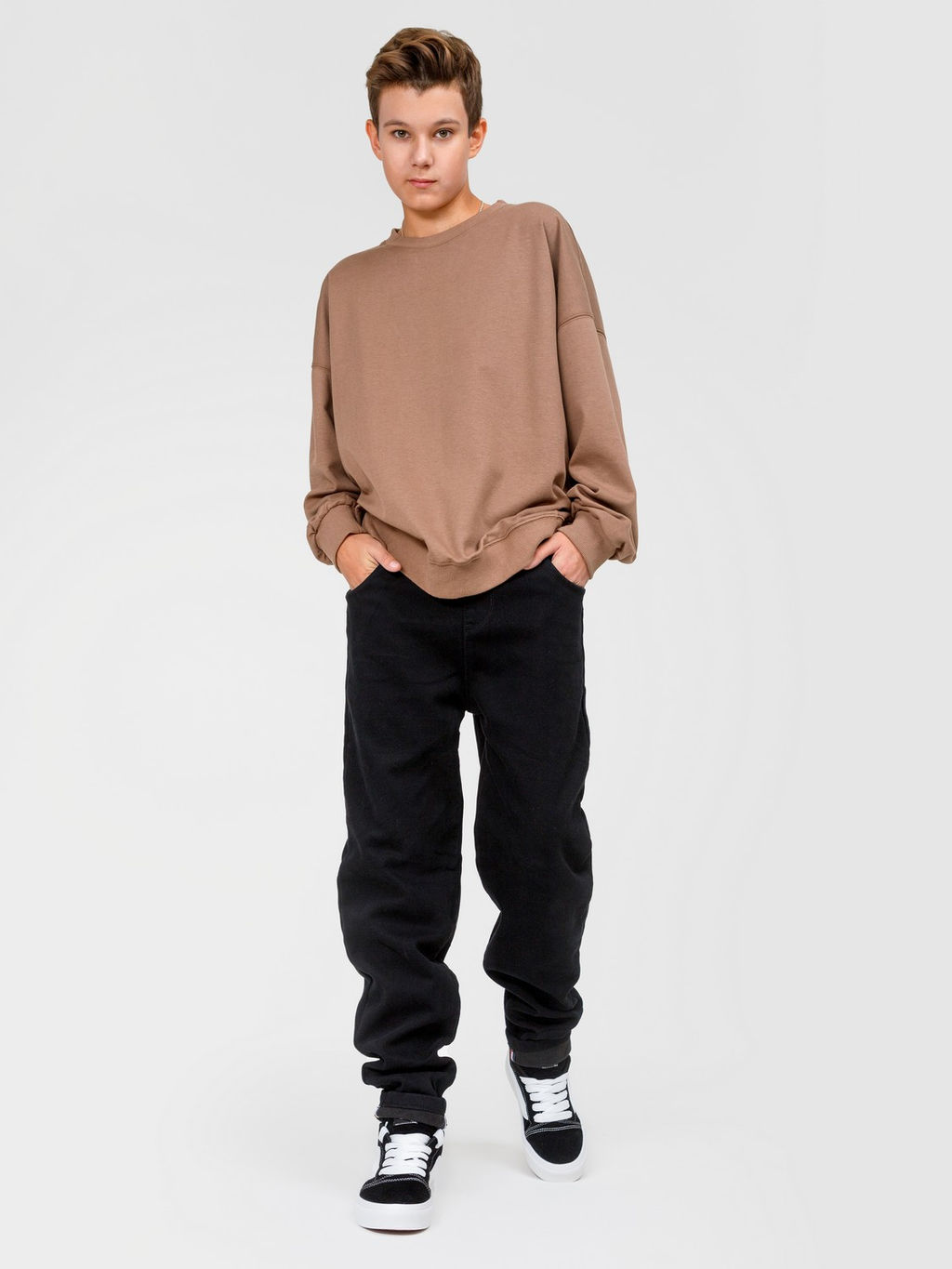 Джинсы-бананы утеплённые для мальчиков - Синий мир фото 4