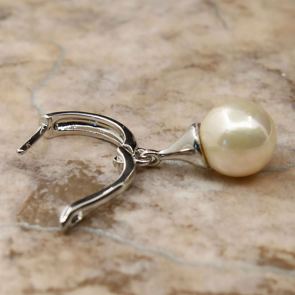 Серьги Авангард майорка розовая - Agat77 фото 2