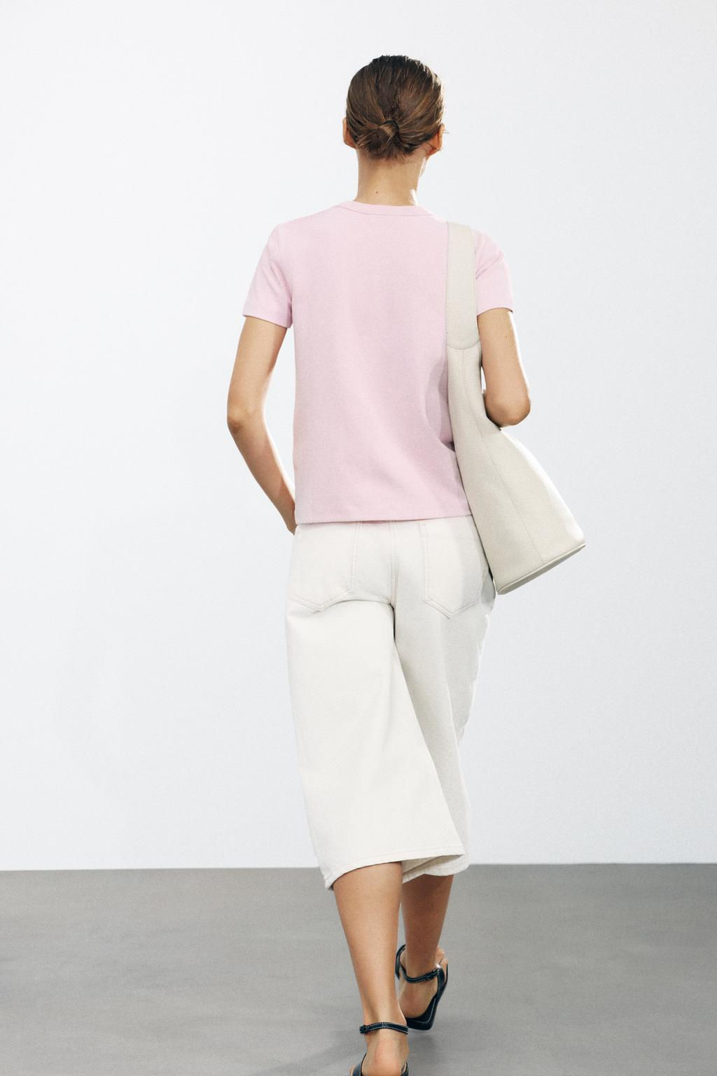 SHORT SLEEVE INTERLOCK T-SHIRT - Zara фото 35