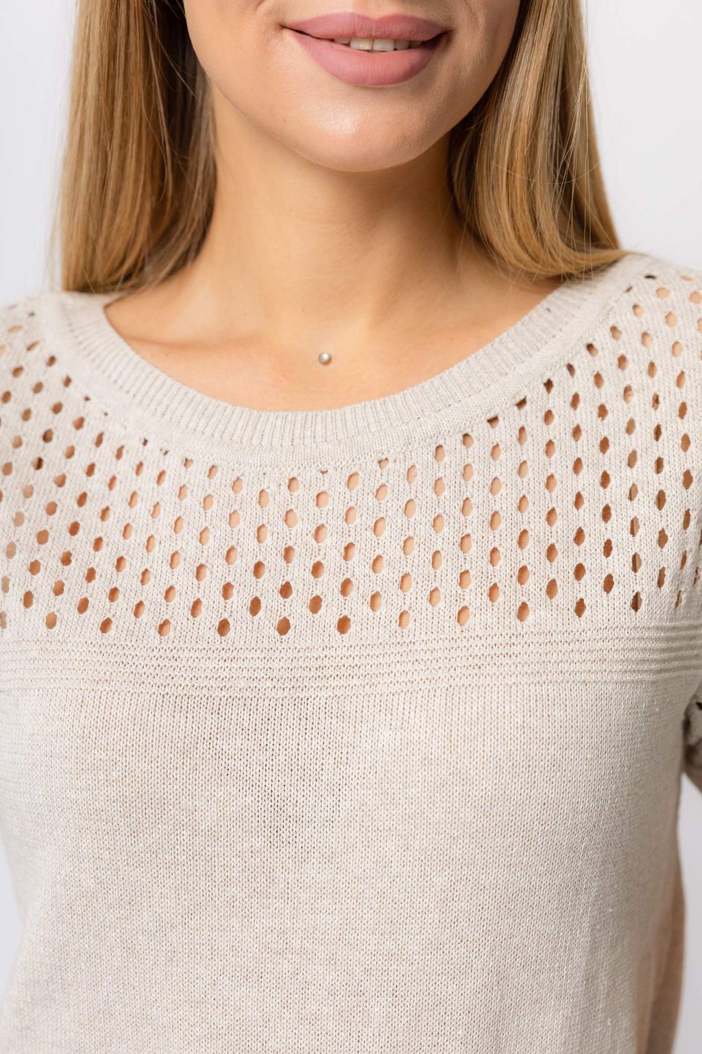 Джемпер Л 1109/бежевый - Злата Стиль фото 3