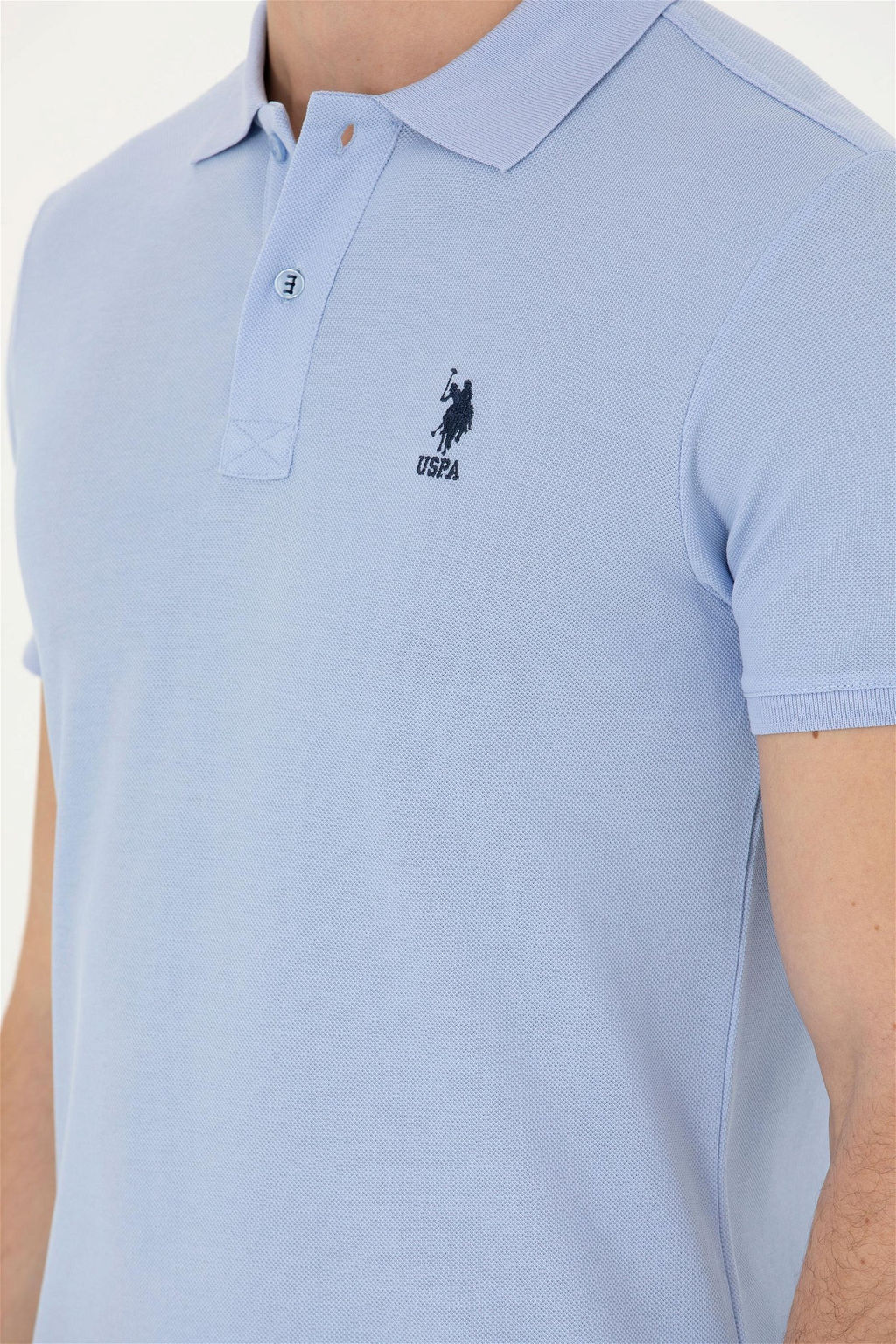 Мужская синяя базовая футболка Неожиданная скидка в корзине - U.s. polo assn фото 7