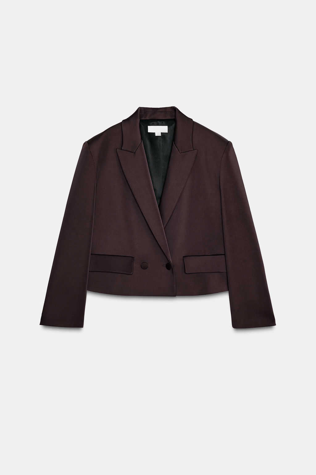 DOUBLE-BREASTED SATIN BLAZER - Zara фото 5