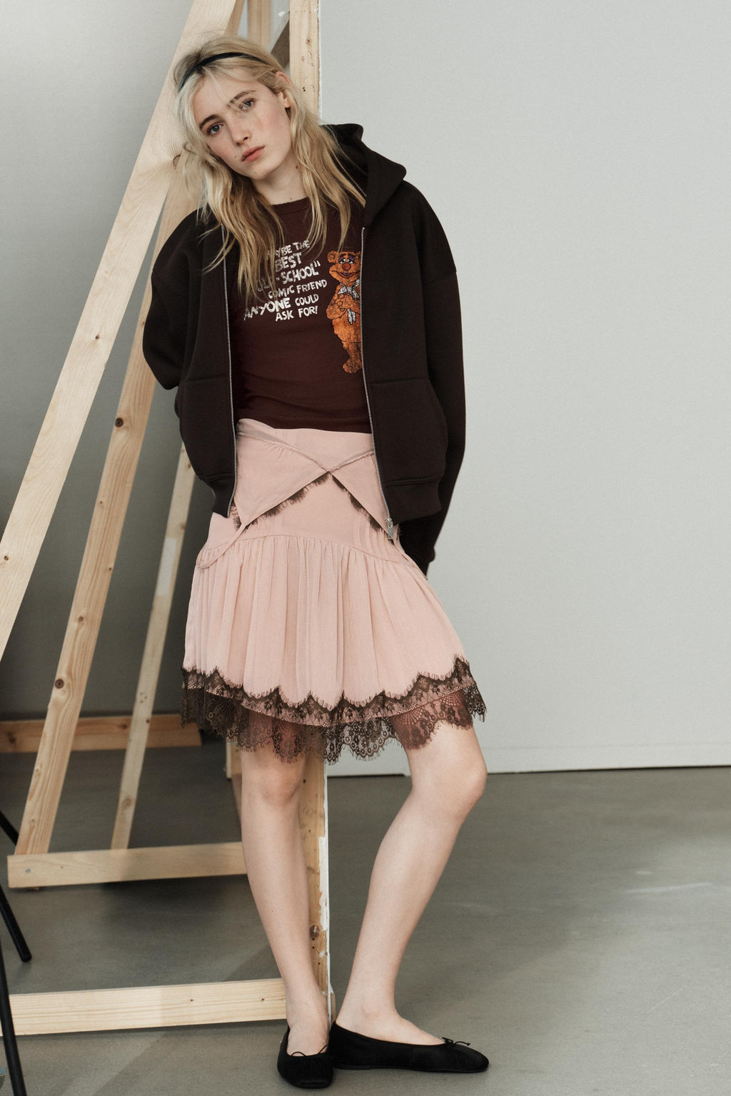 NEOPRENE-EFFECT HOODIE - Zara фото 9
