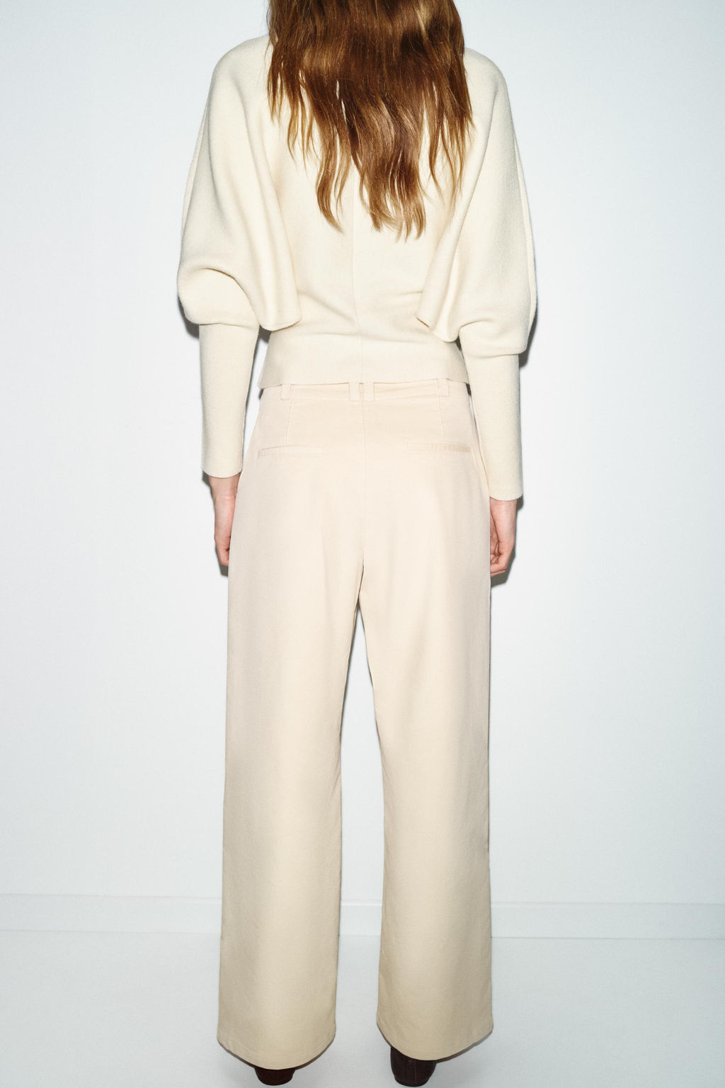 CORDUROY EFFECT STRAIGHT-LEG TROUSERS - Zara фото 14