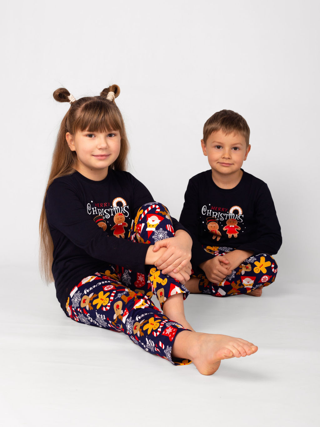 Пижама детская кулирка с брюками "ПРЯНЯ"