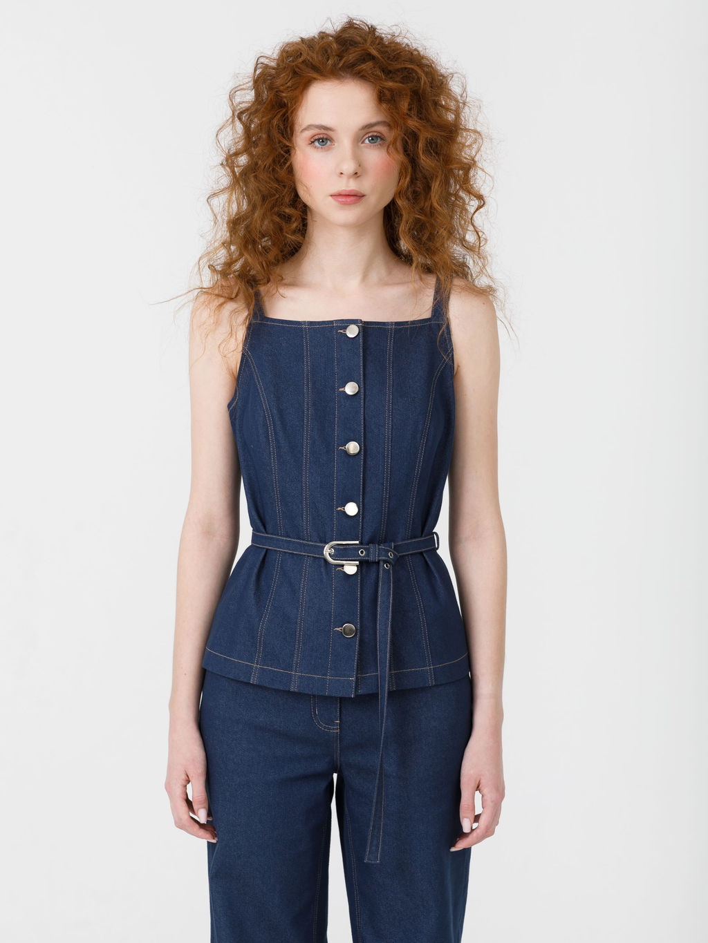 Жилет из джинсы - Stilla фото 3